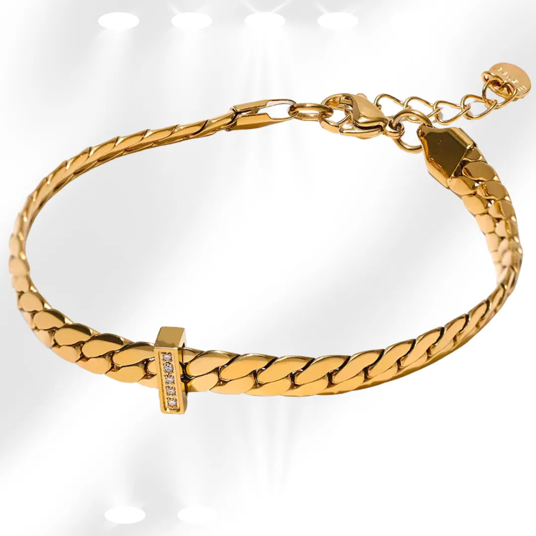 Kubanisches Stil mit Zirkonen