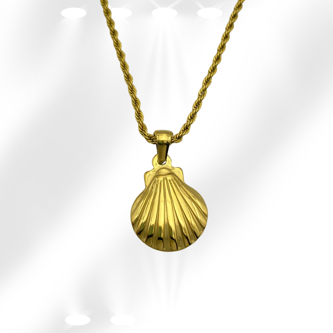 Geschlossene Muschel Halskette