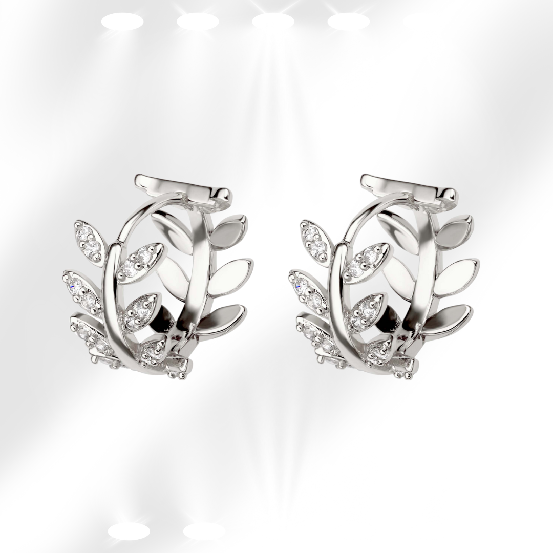 Ohrringe im Lorbeer Stil