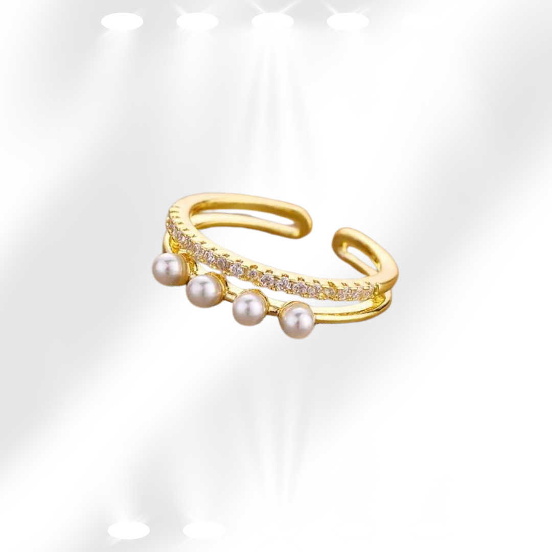 Ring mit Perlen